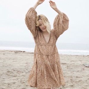 Doen Grasse Dress - Jaipur Mustard Floral